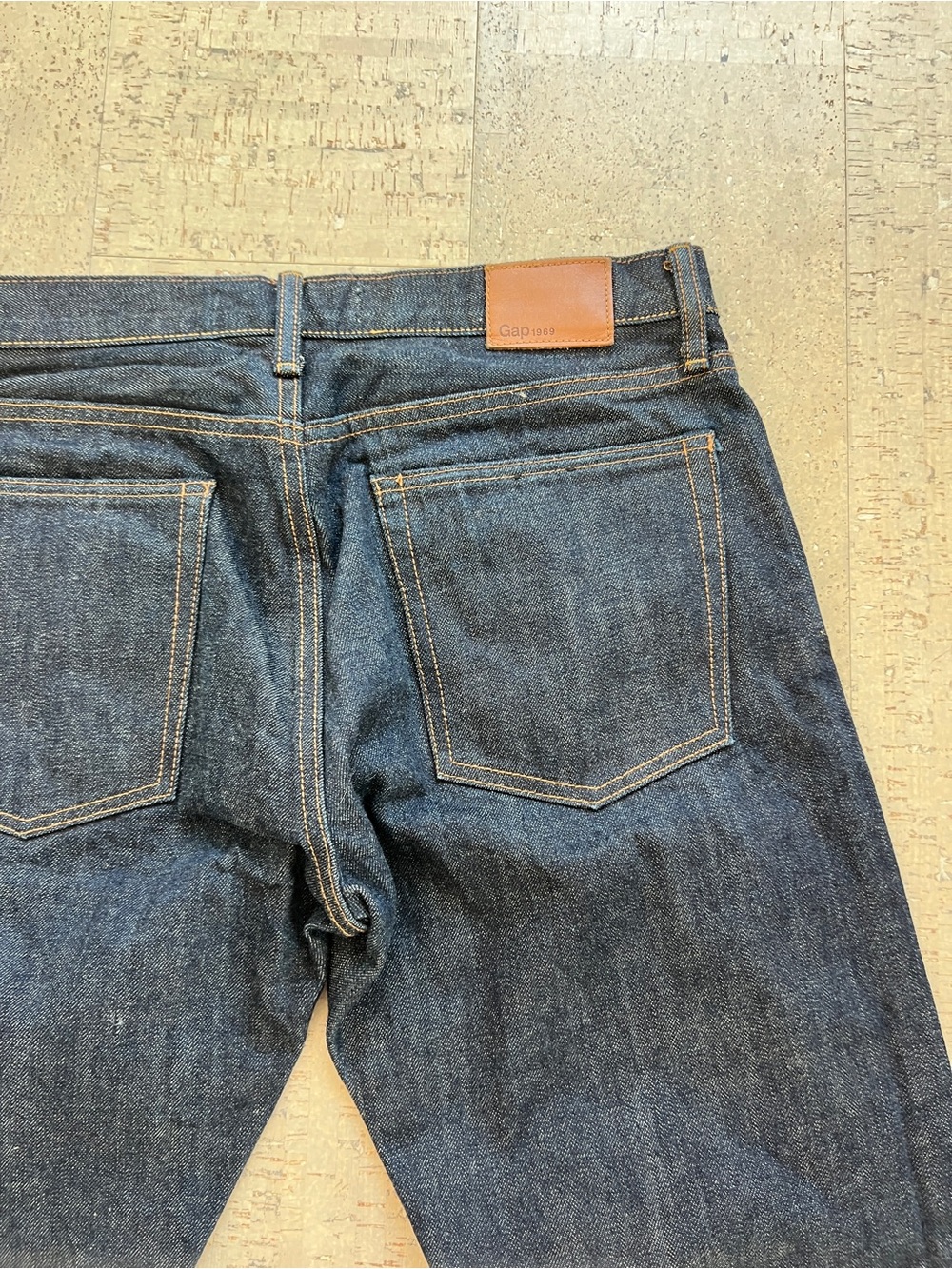 Gap 1969 Kaihara Japanese Selvedge Denim Jeans Straight 32x30 Dark Wash - Picture 6 of 14